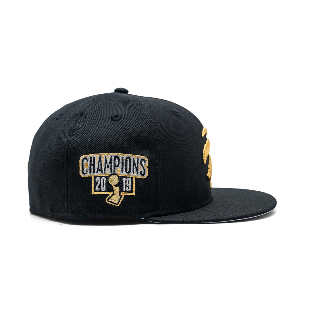 Raptors black best sale and gold hat