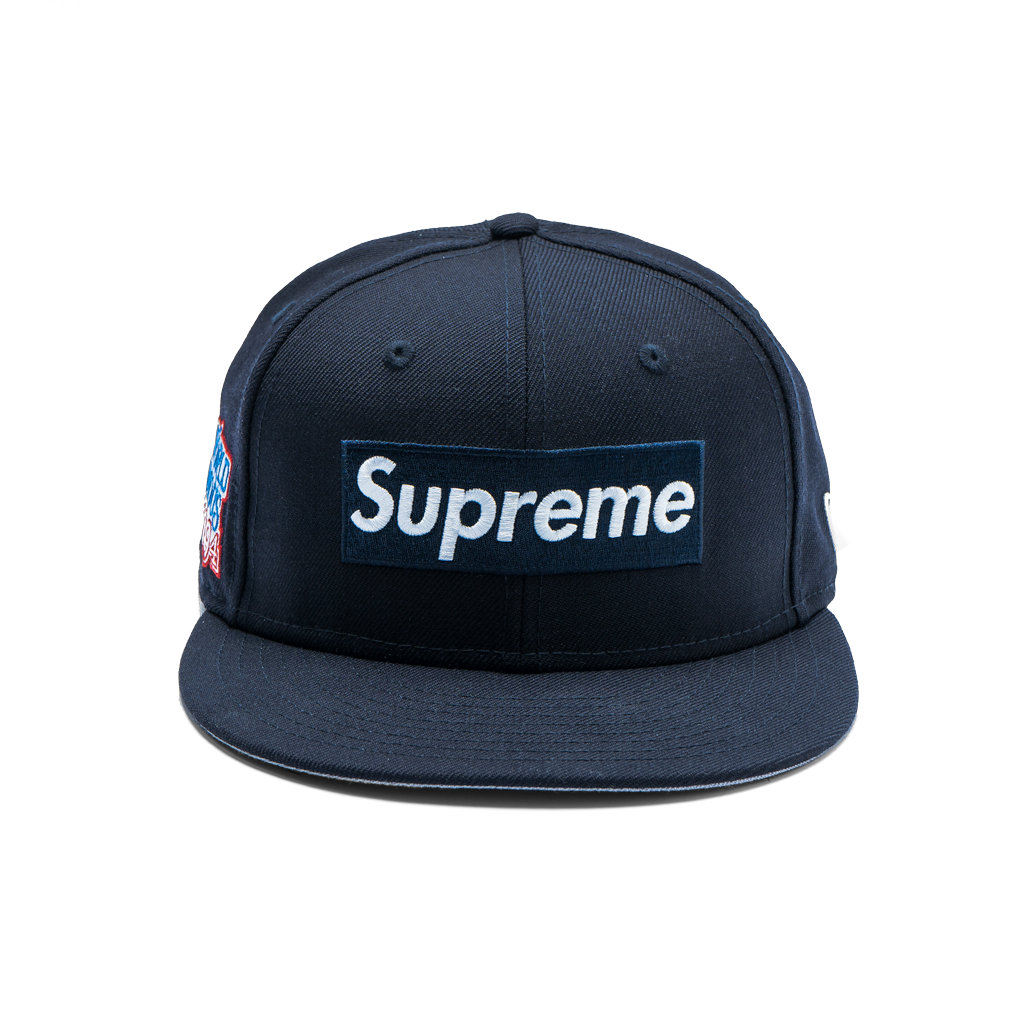 Supreme World Famous Box Logo 59FIFTY Navy – Styll