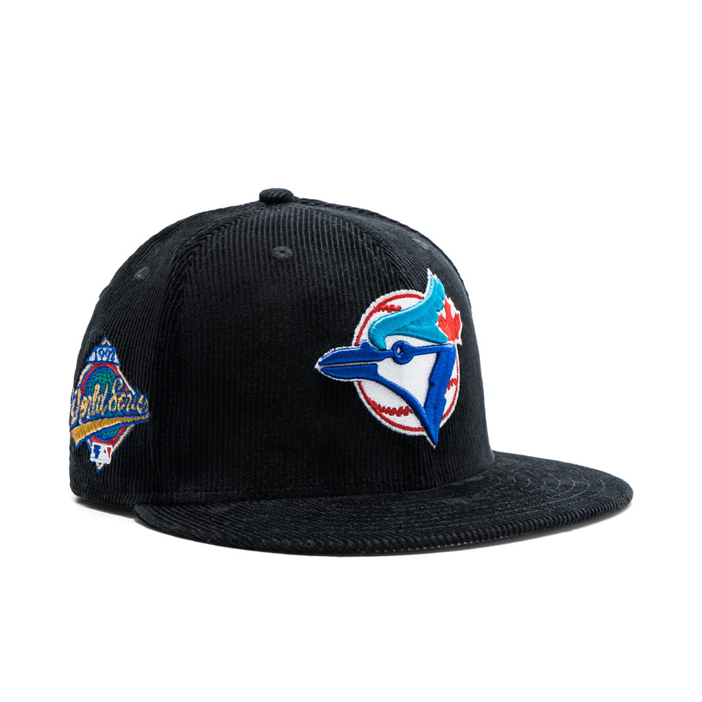 Lids Munfu Corduroy Toronto Blue Jays 7 1/8 Two 2 Tone Black Blue 1992  Hatclub