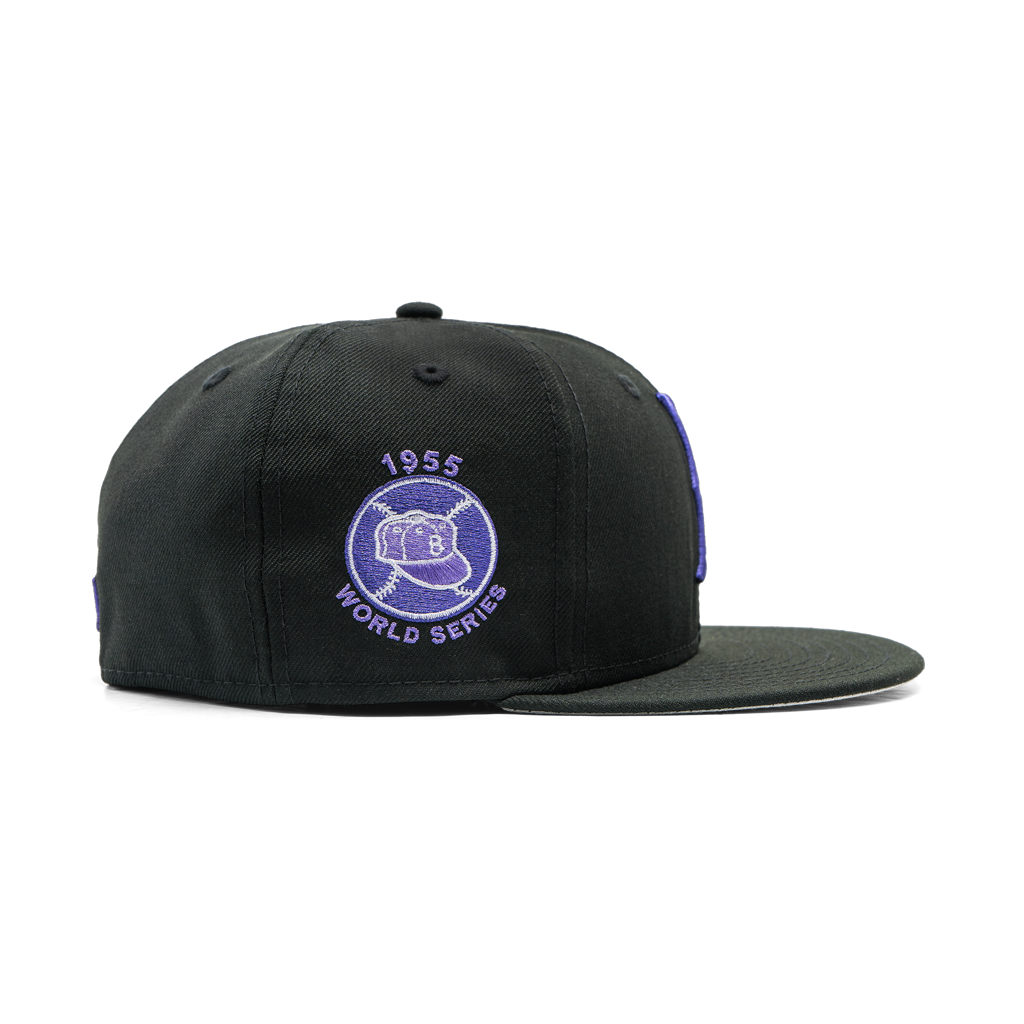 Brooklyn Dodgers 1955 World Series Patch 59FIFTY Black Panther – Styll